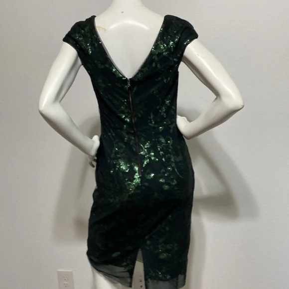 Antonio Melani Gwen Sequin Mesh Sheath Cocktail Dress - Picture 5 of 7